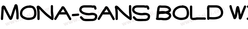MONA-SANS BOLD WIDE字体转换